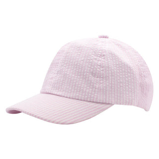 Pink Seersucker Ball Cap, Wee Ones, Ball Cap, cf-size-12-24-months, cf-size-2t-4t, cf-type-baby-hat, cf-vendor-wee-ones, Girls Hat, Seersucker Ball Cap, Seersucker Hat, Sun Hat, sunhat, Wee O