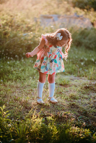 Little Stocking Co Lace Top Knee High Socks - White, Little Stocking Co, cf-size-0-6-months, cf-size-1-5-3y, cf-size-4-6y, cf-size-6-18-months, cf-size-7-10y, cf-type-knee-high-socks, cf-vend