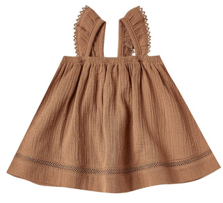 Quincy Mae Rust Woven Ruffled Tube Dress, Quincy Mae, Dress, Quincy Mae, Quincy Mae Dress, Quincy Mae Rust, Quincy Mae Rust Woven Ruffled Tube Dress, Quincy MAe Spring 2020, Quincy Mae SS20, 