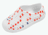 Native Jefferson Print Shoes - Shell White / Little Star, Native, 4th of July, Black Friday, Boys Shoes, Cyber Monday, Els PW 5060, Els PW 8258, End of Year, End of Year Sale, Jefferson, Kids