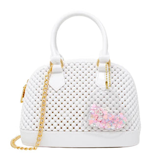 Zomi Gems Jelly Bead Bowling Bag - White, Zomi Gems, Handbag, Jelly Bead Bowling Bag, Purse, Tiny Treats, White, Zomi Gems, Zomi Gems Handbag, Zomi Gems Purse, Handbags - Basically Bows & Bow