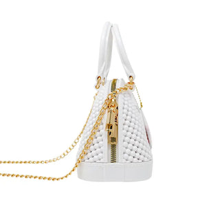 Zomi Gems Jelly Bead Bowling Bag - White, Zomi Gems, Handbag, Jelly Bead Bowling Bag, Purse, Tiny Treats, White, Zomi Gems, Zomi Gems Handbag, Zomi Gems Purse, Handbags - Basically Bows & Bow