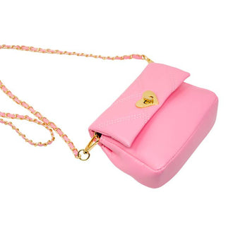 Zomi Gems Quilted Soft Heart Lock Purse - Pink, Zomi Gems, Girl gifts, Heart Handbag, Heart Purse, Hearts, pink, Tiny Treats, Valentine, Valentine's Day, Valentines, Zomi Gems, Zomi Gems Quil