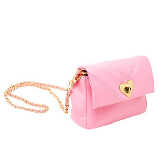 Zomi Gems Quilted Soft Heart Lock Purse - Pink, Zomi Gems, Girl gifts, Heart Handbag, Heart Purse, Hearts, pink, Tiny Treats, Valentine, Valentine's Day, Valentines, Zomi Gems, Zomi Gems Quil