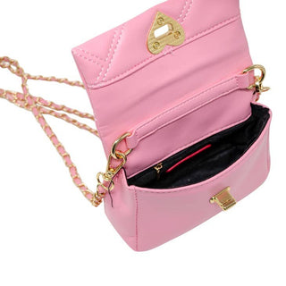 Zomi Gems Quilted Soft Heart Lock Purse - Pink, Zomi Gems, Girl gifts, Heart Handbag, Heart Purse, Hearts, pink, Tiny Treats, Valentine, Valentine's Day, Valentines, Zomi Gems, Zomi Gems Quil