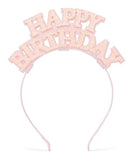Happy Birthday Glitter Headband - Pink or White, iloveplum, Birthday Girl, Birthday Girl Headband, Glitter Happy Birthday Headband, Happy Birthday, Happy Birthday Headband, i love plum Happy 
